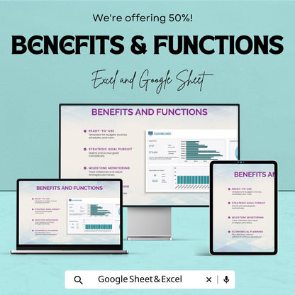 Product Database Template | Business Inventory Tracker | Product Cost Calculator | Data Management Spreadsheet