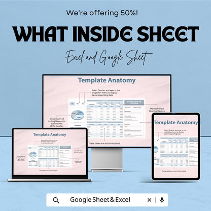 Business Plan Outline Sheet - Excel & Google Sheet Template - Financial Planning, Cash Flow Tracker, Startup Business Plan, Budget Planner