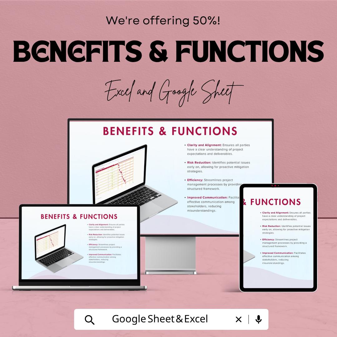 Statement of Work Template | SOW Template Excel | Project Scope & Timeline Tracker | Project Management Template