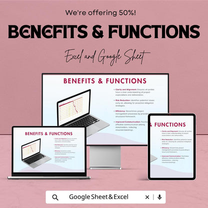 Statement of Work Template | SOW Template Excel | Project Scope & Timeline Tracker | Project Management Template