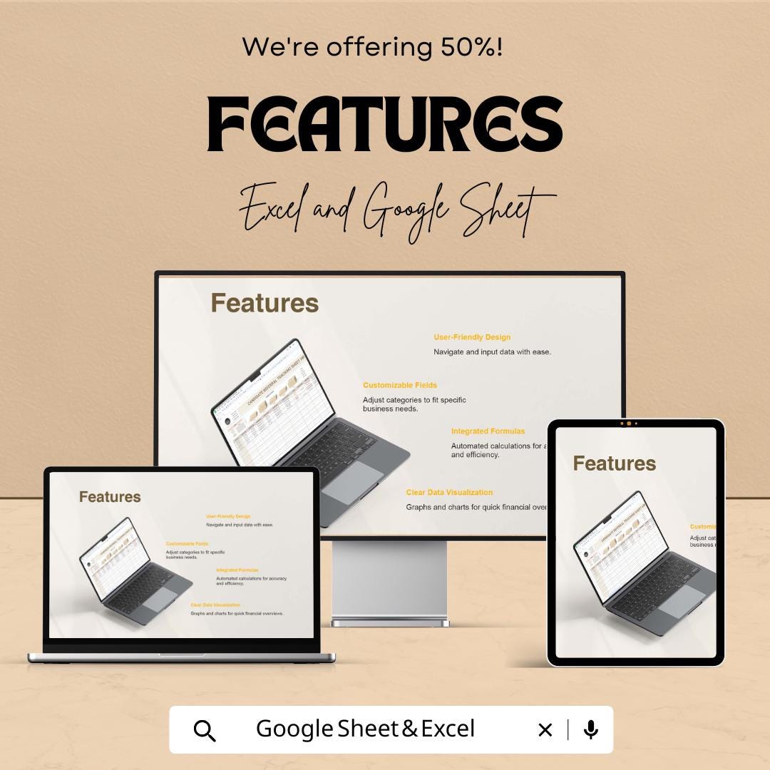 Candidate Referral Tracking Sheet HR Template | Employee Referral Program Tracker | Recruitment Pipeline Spreadsheet