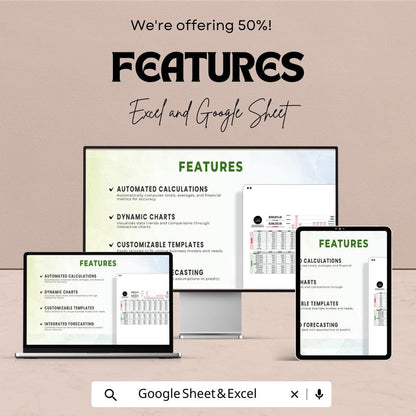 Startup Expense and Revenue Projection Sheet | Excel & Google Sheet | Financial Planning Template | Business Budget | Cash Flow Forecasting