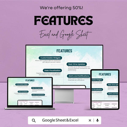 Account Management Dashboard | Google Sheet Template for Finance, Sales & Performance Tracking | Monitor Revenue and Accounts Effectively