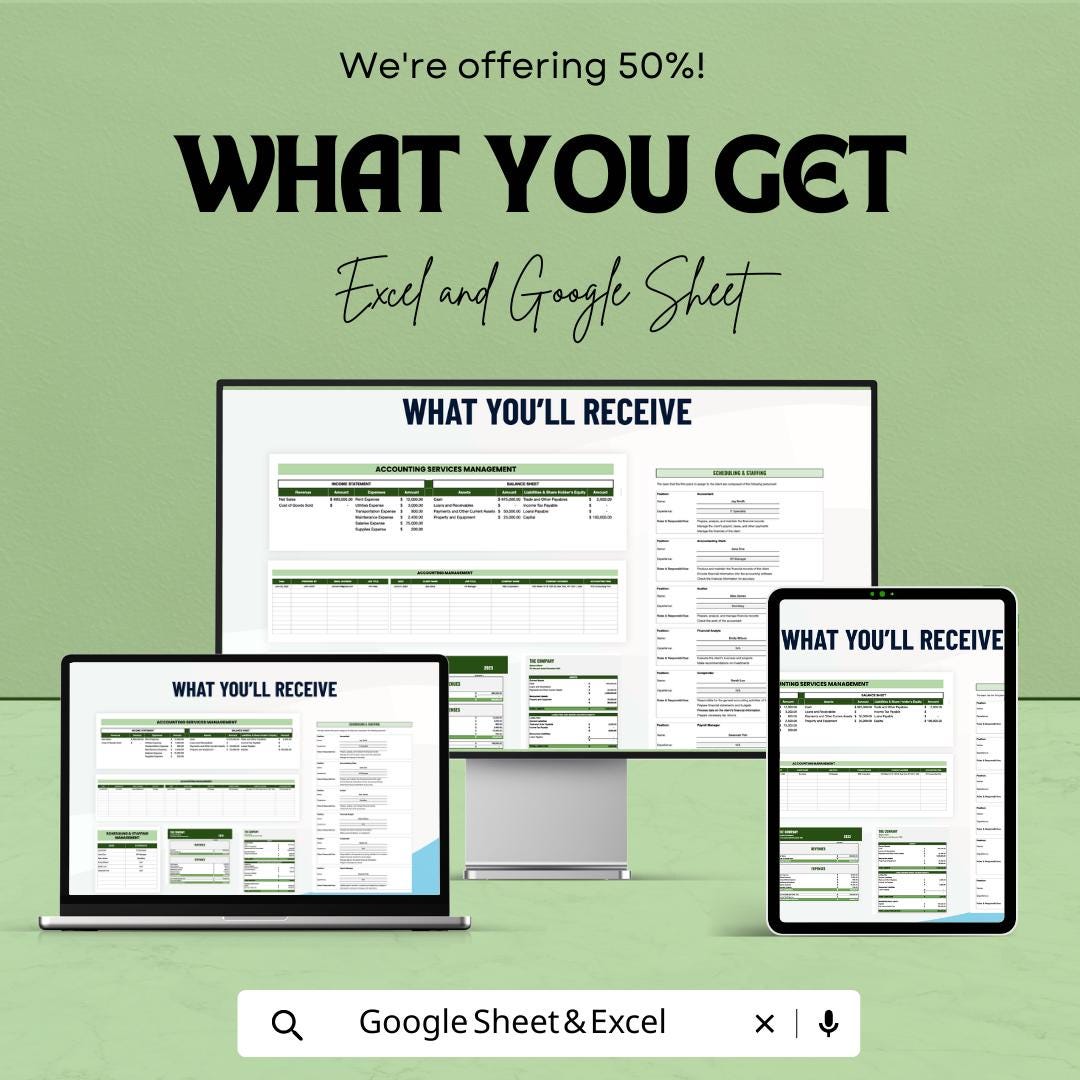Accounting Proposal Template  | CPA Proposal Template | Bookkeeping Service Proposal | Editable Accounting Business Proposal