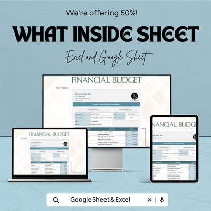 Financial Budget for Startup Business Template | Startup Budget Spreadsheet | Business Financial Planner | Excel & Google Sheets |