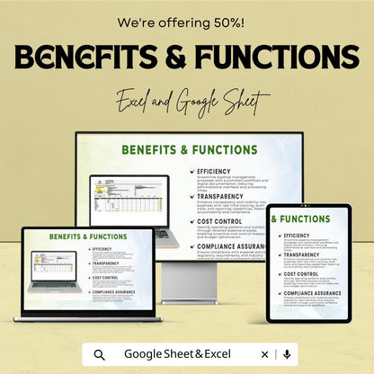 Account Expense Management System Template | Expense Tracker  | Business Budget Planner | Financial Management Spreadsheet