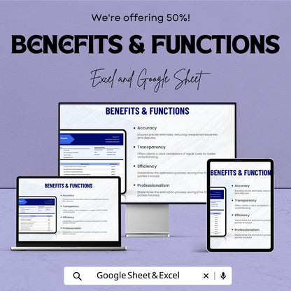 Appliance Repair Estimate Template | Repair Estimate Spreadsheet | Service Invoice Template | Repair Cost Estimate Sheet