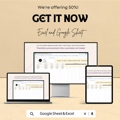 New Hire Onboarding Tracker HR Sheet | Google Sheet | Employee Onboarding Checklist | HR Onboarding Template | Employee Details Tracker