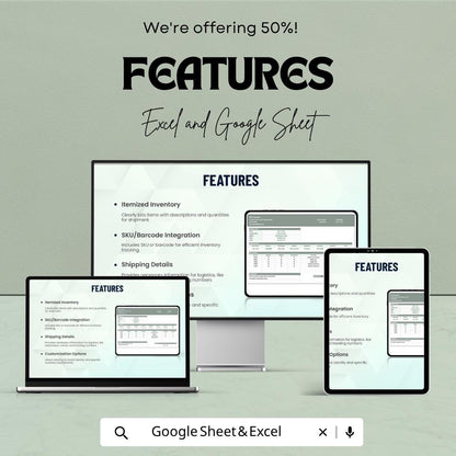 Inventory Packing Slip Template | Order Packing List | Shipping Packing Slip | Small Business Order Form |  Inventory Order Sheet