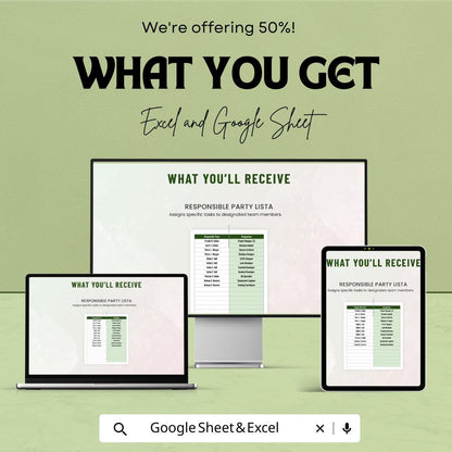 Operations Project Work Breakdown Structure (WBS) Sheet Template | Project Planner | Project Management Tracker | Work Task Organizer
