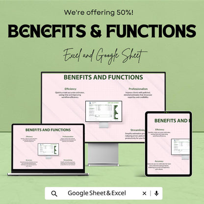 Lawn Care Estimate Template | Landscaping Estimate Template | Lawn Service Quote Template | Landscaping Pricing Sheet