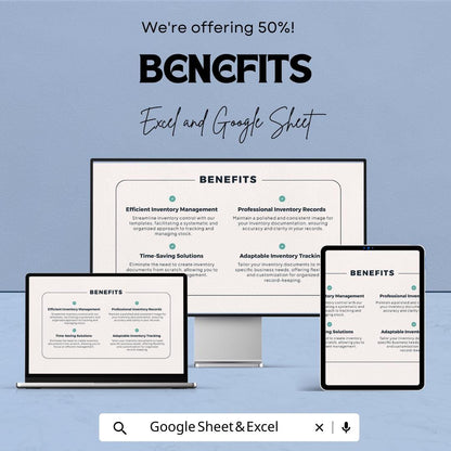 Landlord Inventory Template | Property Inspection Checklist | Rental Move-In Move-Out Inventory Form | Excel & Google Sheets