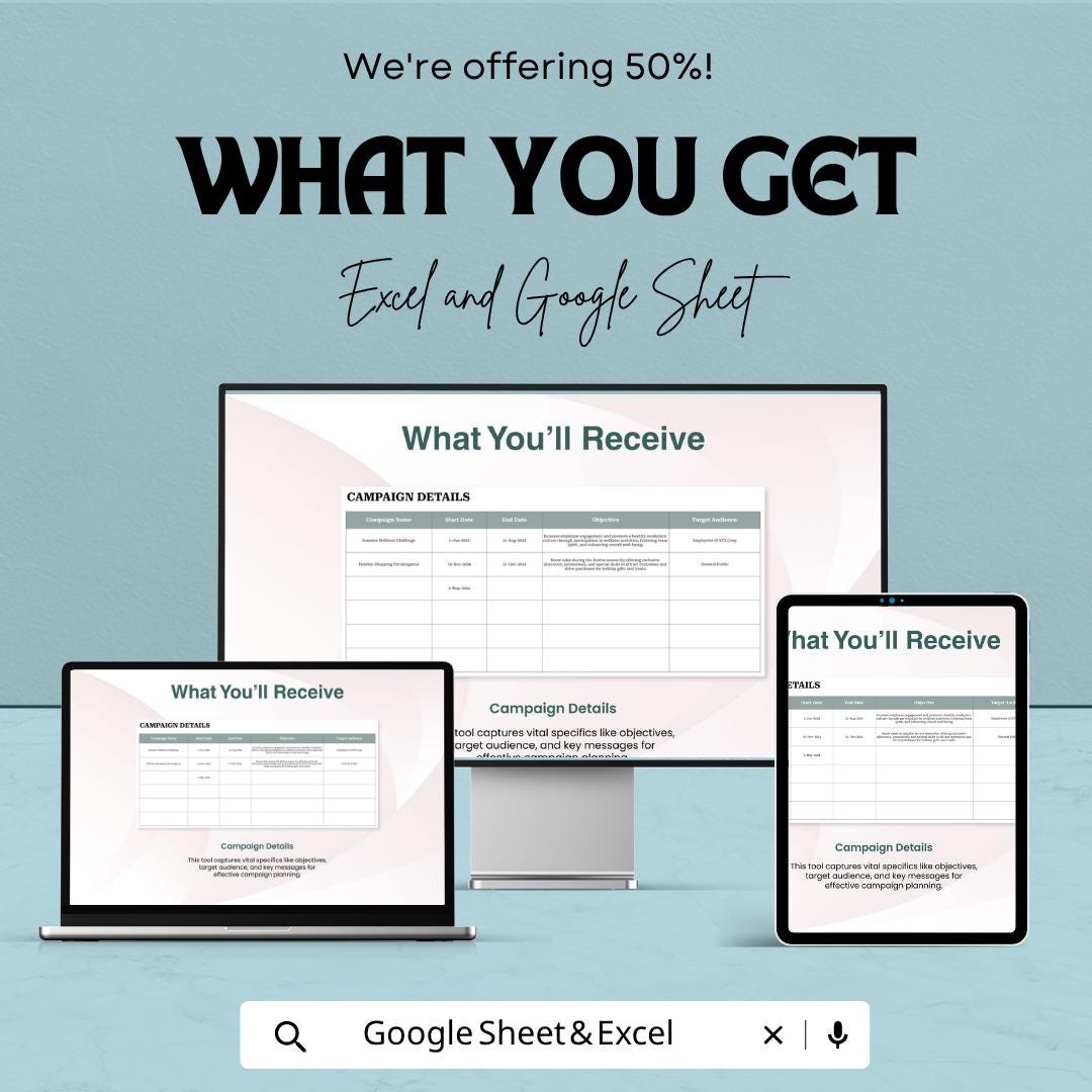 Advertising Campaign Launch Checklist Template | Marketing Campaign Planner | Launch Readiness Tracker