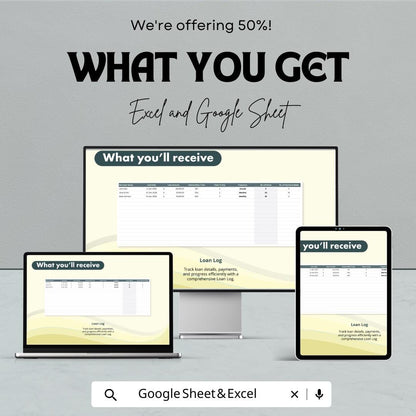 Finance Interest Rate Impact Calculator – Excel and Google Sheets Template for Loan & Investment Analysis – 50% Off