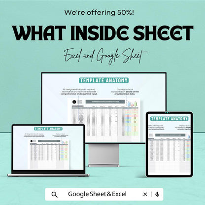 Administration Accounts Payable Template | Excel & Google Sheets | Invoice Tracking Spreadsheet | Vendor Management | Payment Schedule