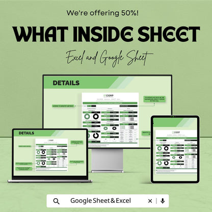 IT KPI Dashboard Template | Key Performance Indicators Tracker | IT Performance Dashboard | Business Metrics Spreadsheet