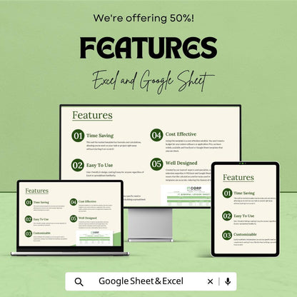 IT Financial Risk Analysis Sheet | Accounting Ledger Spreadsheet | IT Financial Tracking Template | Excel & Google Sheets |