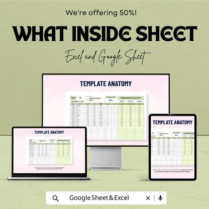 Accounting Depreciation Calculation Model Template | Asset Depreciation Calculator | Finance Spreadsheet | Accounting Template