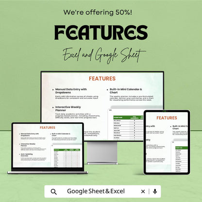 Student Assignment Tracker Template | Homework Tracker Spreadsheet | Study Planner | Assignment Log | Deadline Tracker