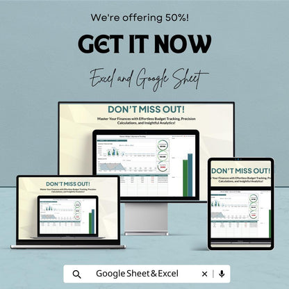 Finance Budget Adjustment Tracking Sheet | Excel & Google Sheet | Budget Management Template for Financial Tracking