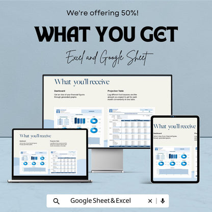 Education Revenue Projection Template | Automated Dashboard | Income Grants Donations Tracker | Financial Projection Template
