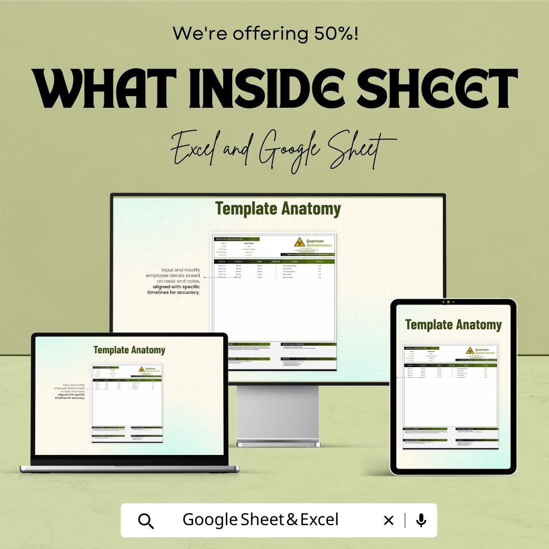 Work From Home Log Book Template | Remote Work Log Tracker | Daily Work Log Spreadsheet |  Work Tracker | Productivity Log Book