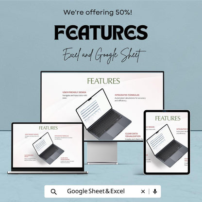 Expense Report Template | Business Expense Spreadsheet | Expense Tracker Template | Excel & Google Sheets | Budget Management Sheet |