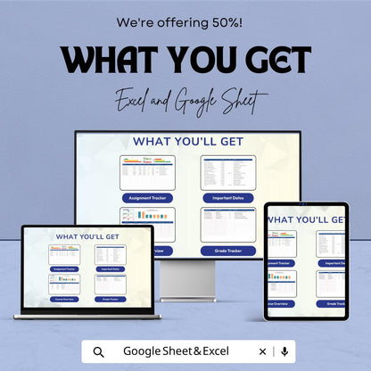 University Assignment Template | Student Planner Spreadsheet | Assignment Tracker | Study Planner | Coursework Organizer