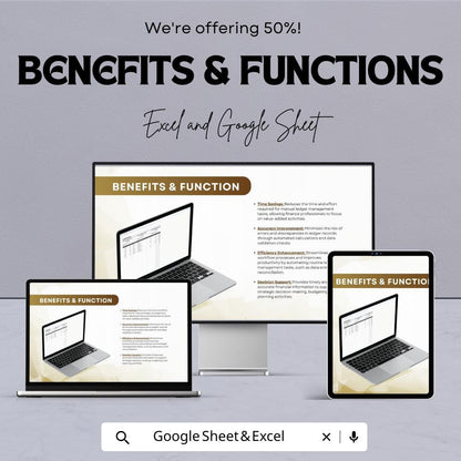 Ledger Automation Template | Automated Accounting Spreadsheet | Business Finance Tracker | Transaction Log Template