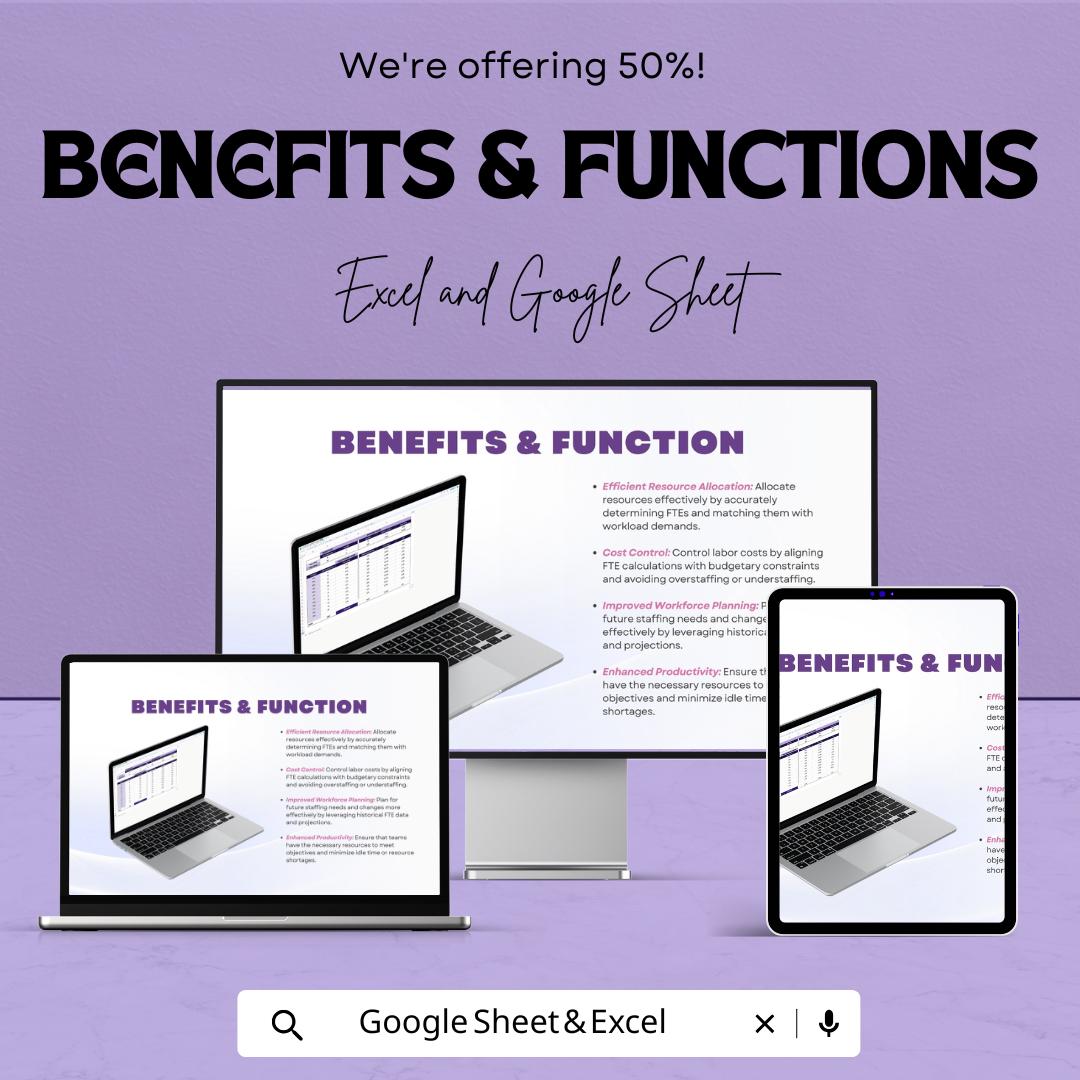 FTE Calculation Dashboard - Google Sheet Template | Employee Resource Planning | FTE Calculation Tool | Full-Time and Part-Time Analysis