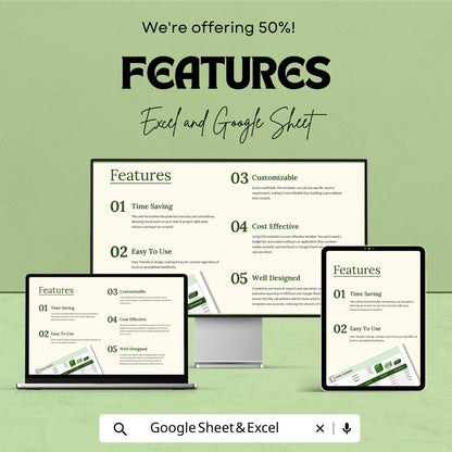 Stock Portfolio Template | Excel & Google Sheets | Investment Tracker | Stock Trading Spreadsheet | Portfolio Performance Tracker